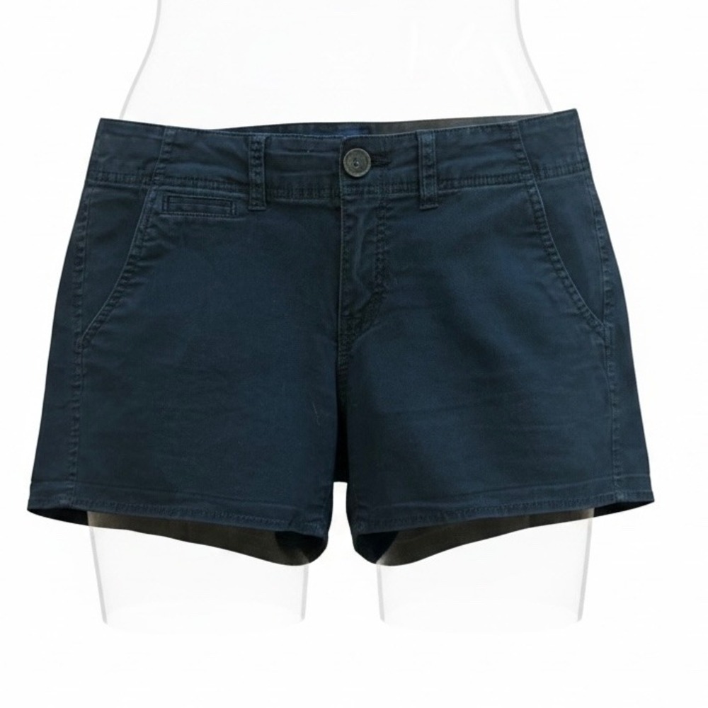 American Eagle Outfitters Black Shortie Stretch Chino Shorts Womens Size 8